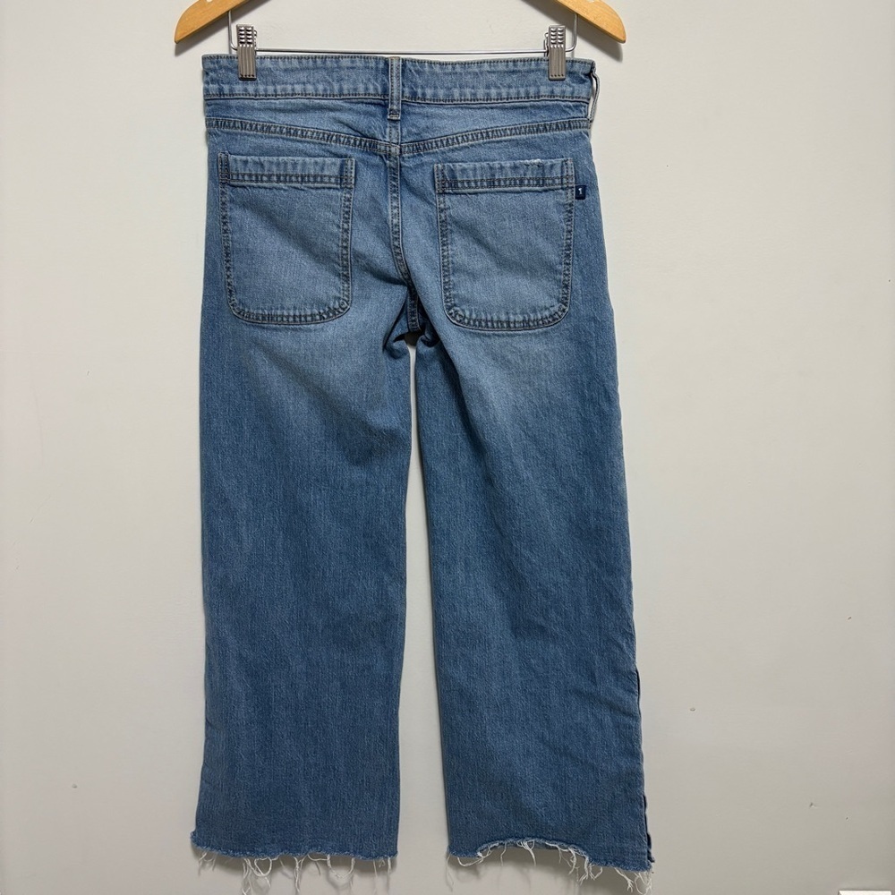 Anthropologie Pilcro Jeans Womens 27 (Actual 30x28) Wide Leg Skater Snap Button - Picture 3 of 14
